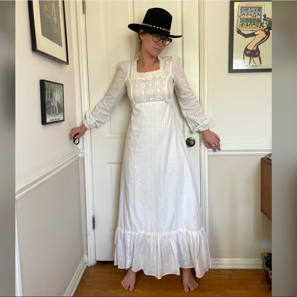 Sold |  Gunne Sax Black Label Prairie Dress - Picture 2 of 10